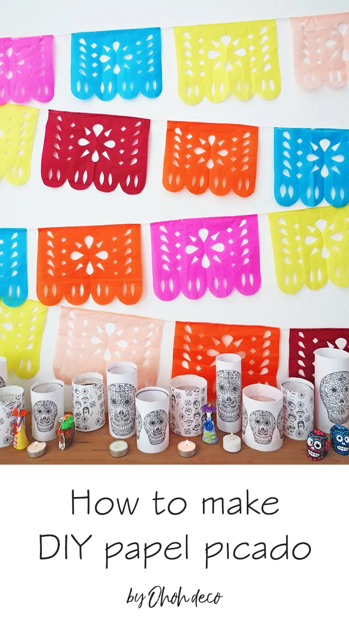 How to make DIY papel picado - Ohoh deco -   diy Decoracion mexicana