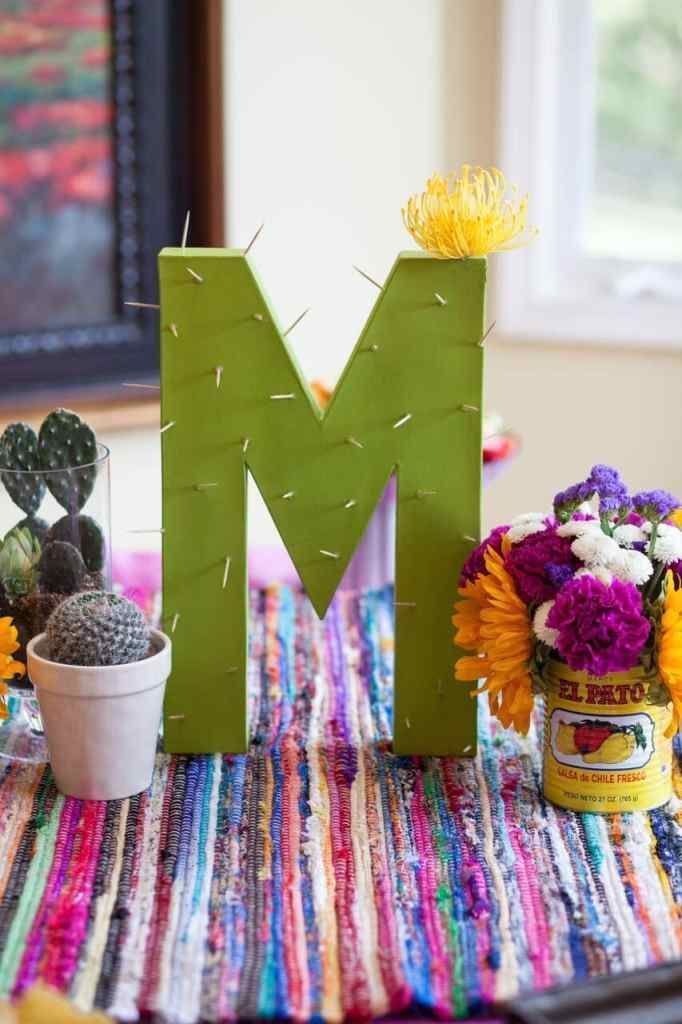 DIY Cactus Letters -   diy Decoracion mexicana