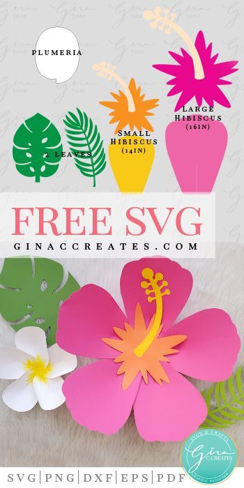 Hawaiian Paper Flower | Template & SVG -   diy Decoracion papel