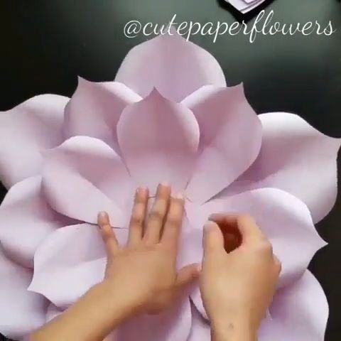 DIY paper flowers -   diy Decoracion papel