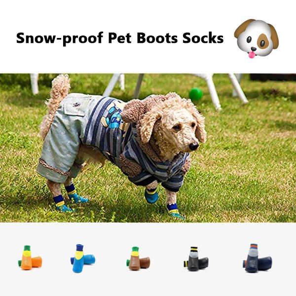 Dog Shoes All-season Waterproof Rainproof Snow-proof Boots Pet Socks -   diy Dog shoes