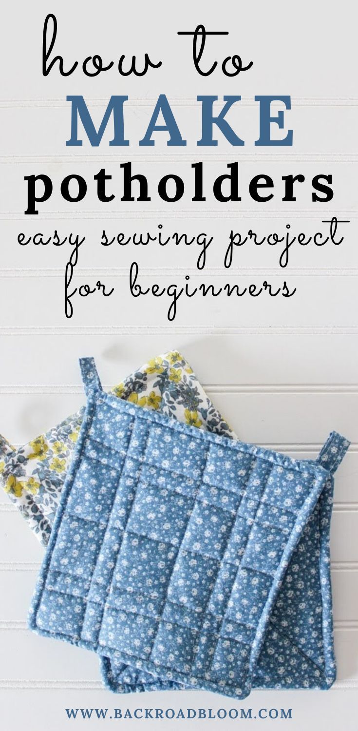 DIY Potholders: How to Sew Potholders - -   diy Easy sewing