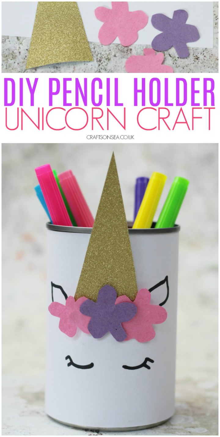 DIY Unicorn Pencil Holder -   diy Easy unicorn