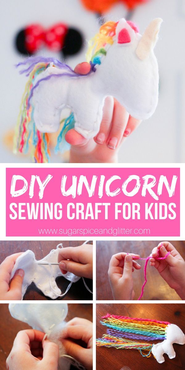 This DIY Unicorn Sewing Project for Kids is Absolutely Magical -   diy Easy unicorn