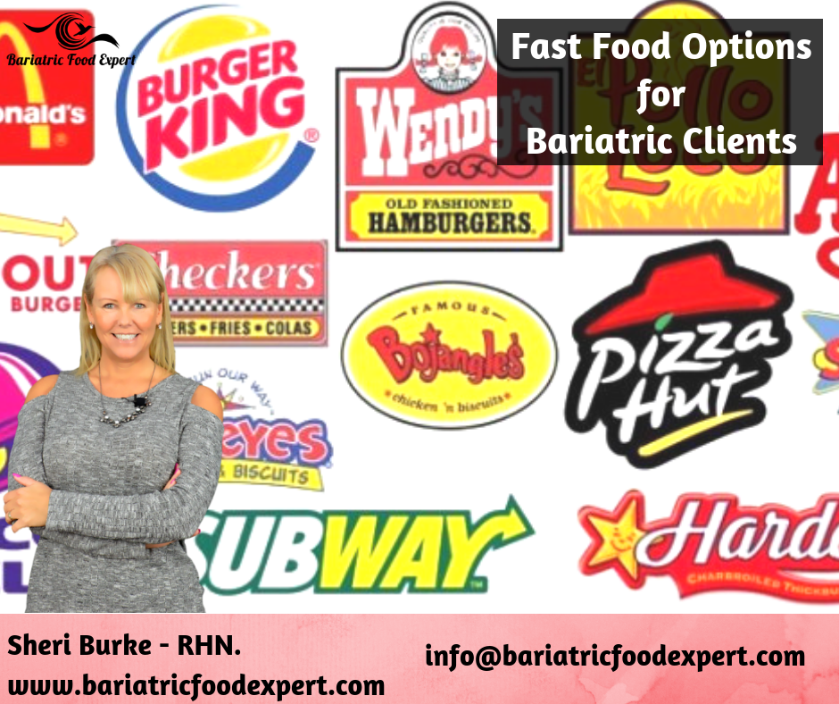 Fast Food Options for  Bariatric Clients -   diy Food fast