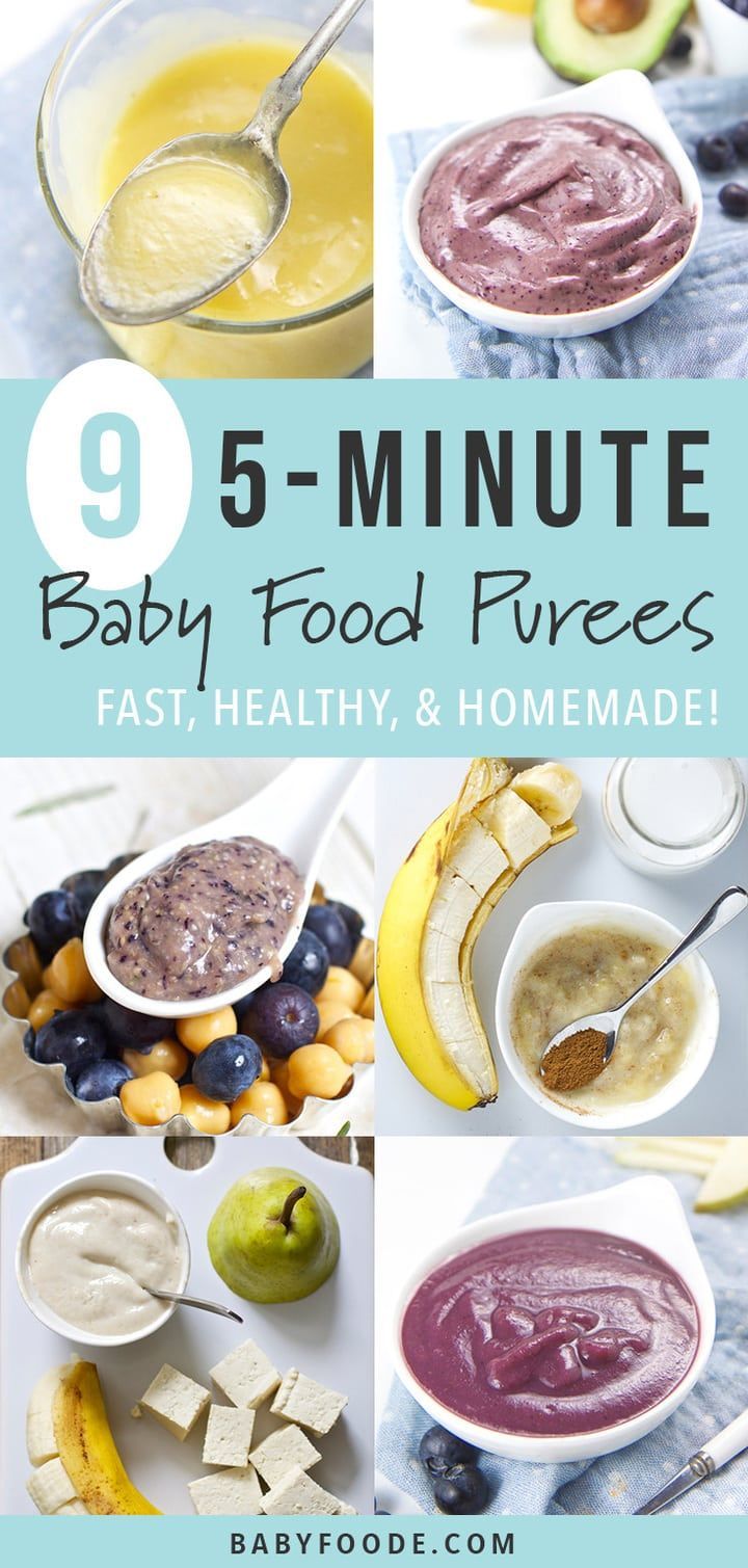 9 Simple Homemade Baby Food Recipes (5-Minutes or Less) -Baby Foode -   diy Food fast