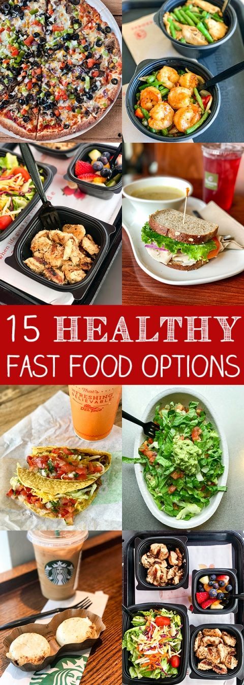 15 Healthy Fast Food Options -   diy Food fast