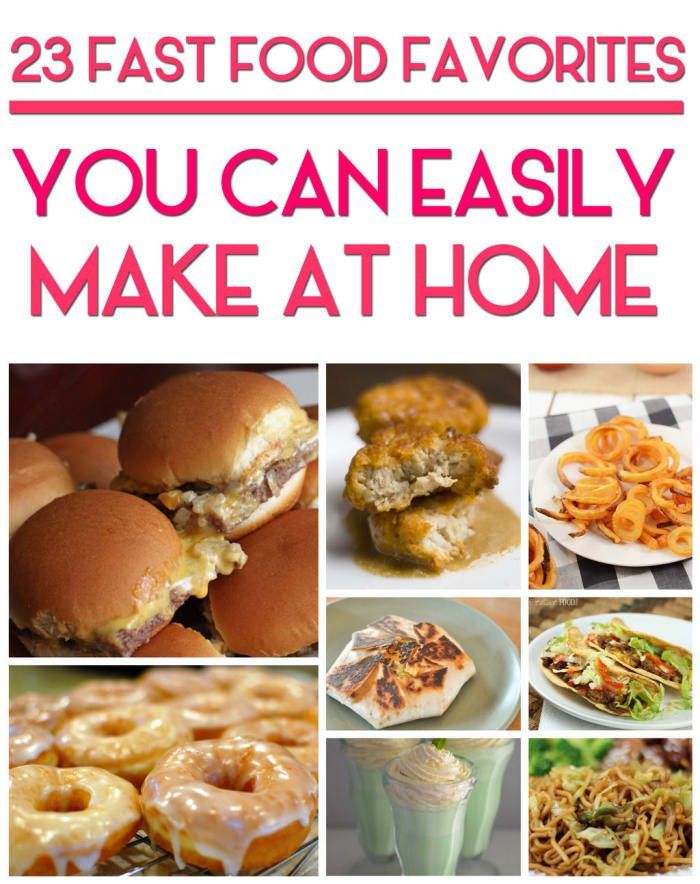 23 Copycat Recipes For Your Favorite Fast Foods -   diy Food fast