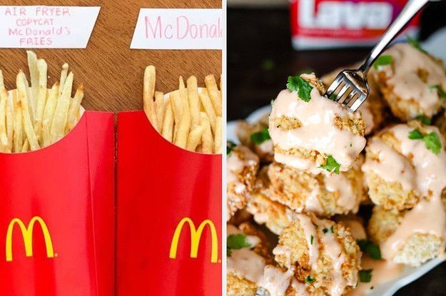 21 Air Fryer Fast Food Copycat Recipes That Are (Almost) As Good As The Real Thing — BuzzFeed -   diy Food fast