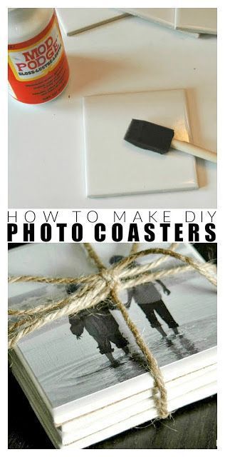 How to make easy DIY photo coasters -   diy Gifts cheap