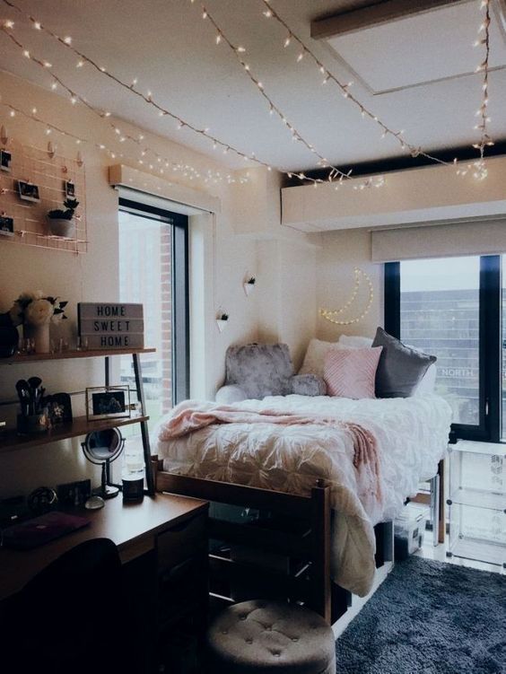 18 College Dorm Rooms You Need To Copy| The Cutest Freshman Year College Dorms - Cassidy Lucille -   diy Home Decor dorm
