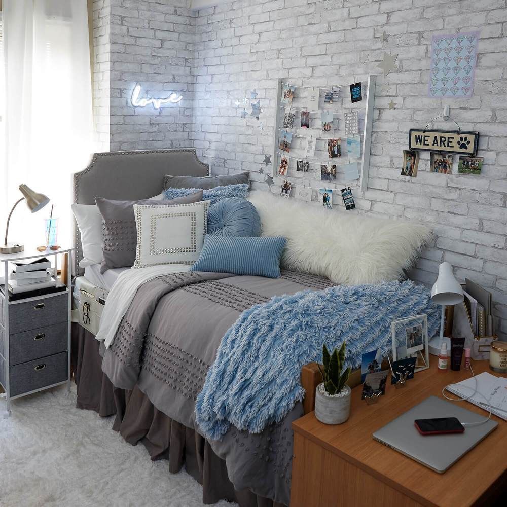 Cozy Cord Pillow - Light Grey -   diy Home Decor dorm