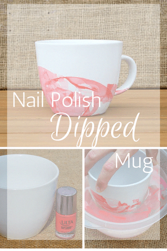 How To Make A Nail Polish Dipped Mug Easily DIY -   diy Ideas gifts