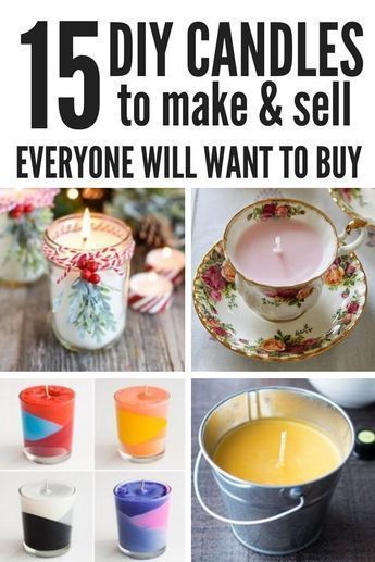 Crafts that Make Money: Start a Candle Business from Home -   diy Ideas gifts