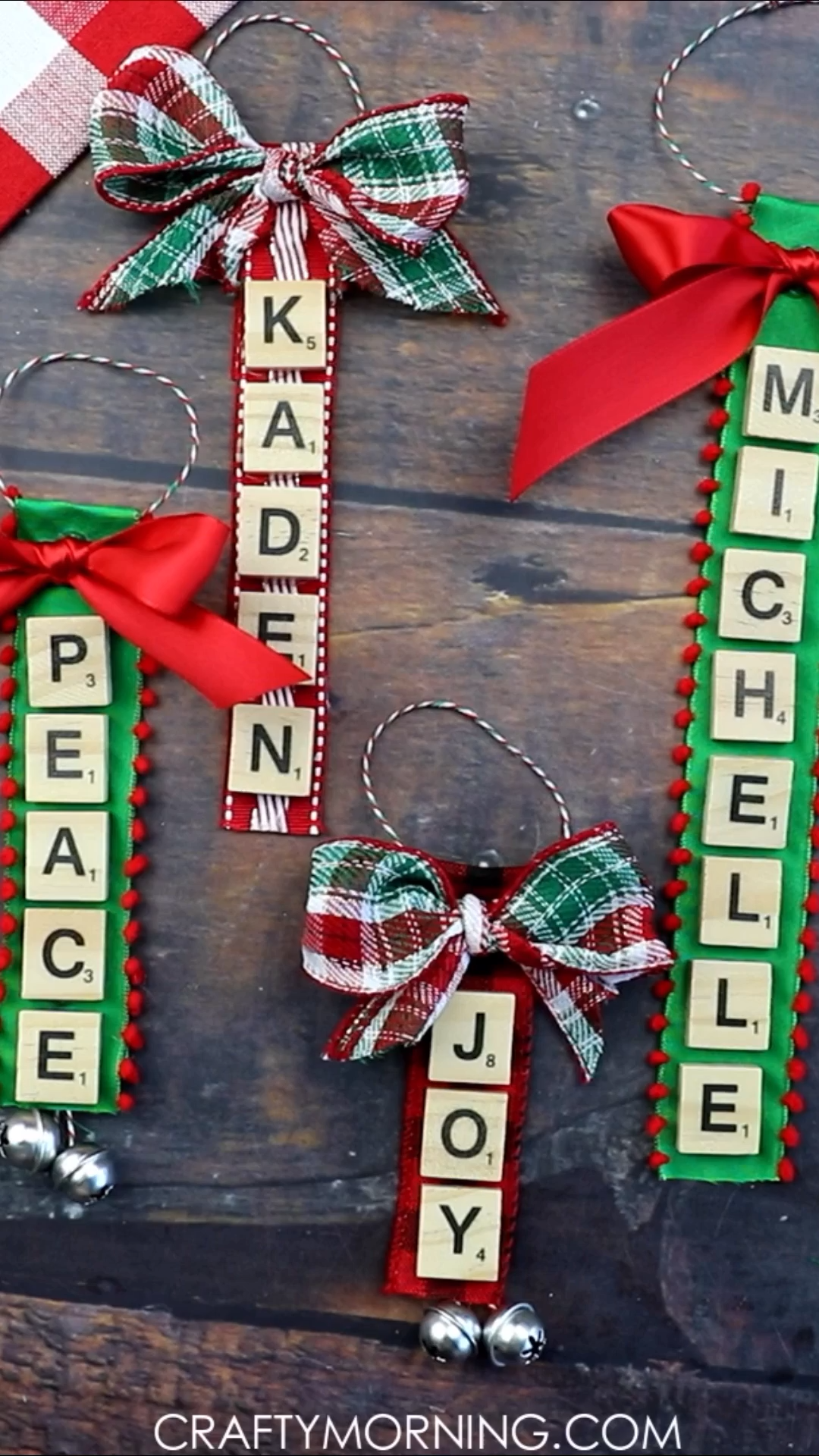 Personalized Scrabble Letter Ornaments -   diy Ideas gifts