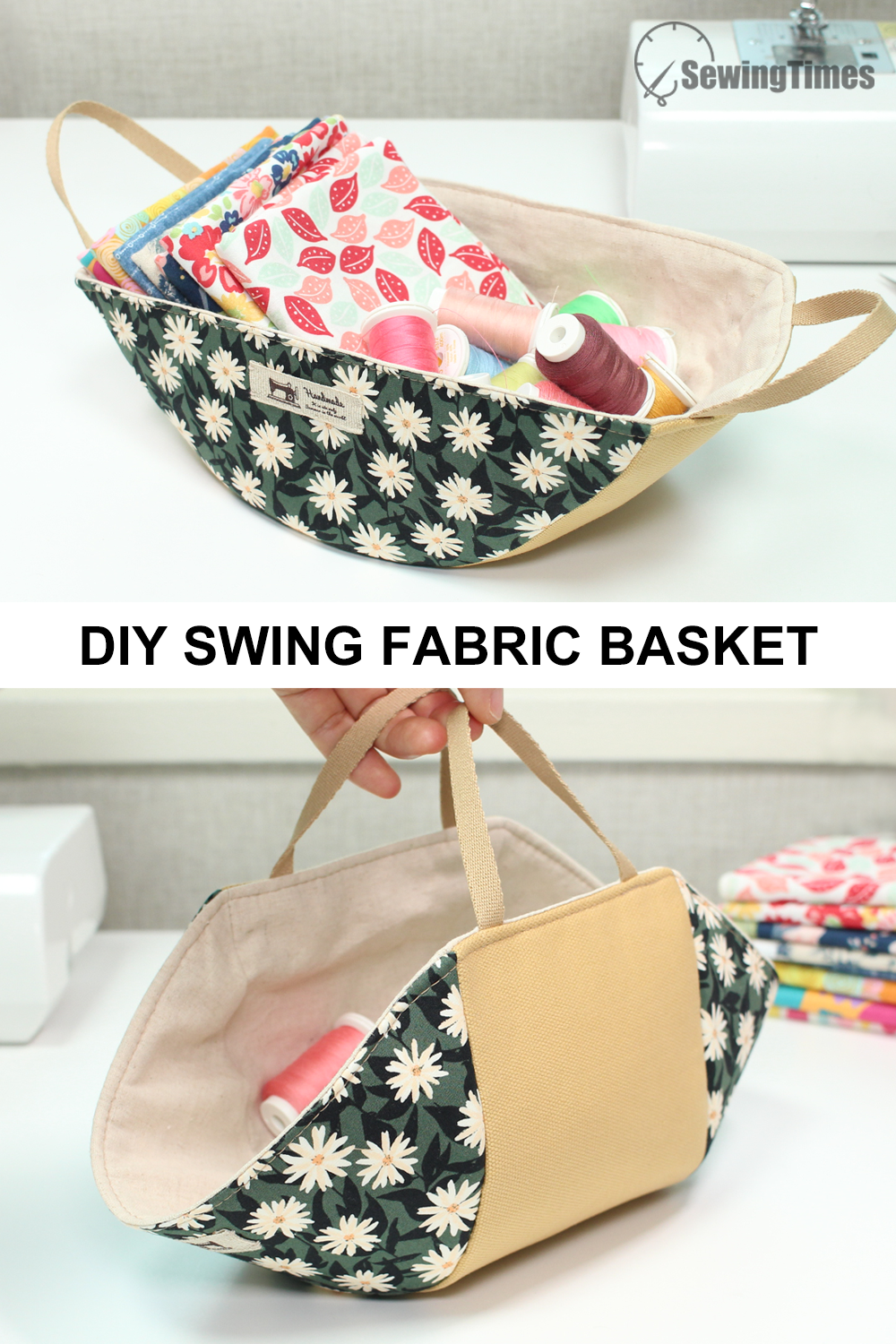 FABRIC BASKET TUTORIAL -   diy Ideas sewing