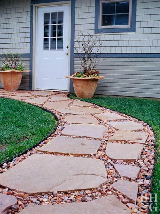 50 Walkway Ideas To Install By Yourself Cheaply -   diy Outdoor walkway