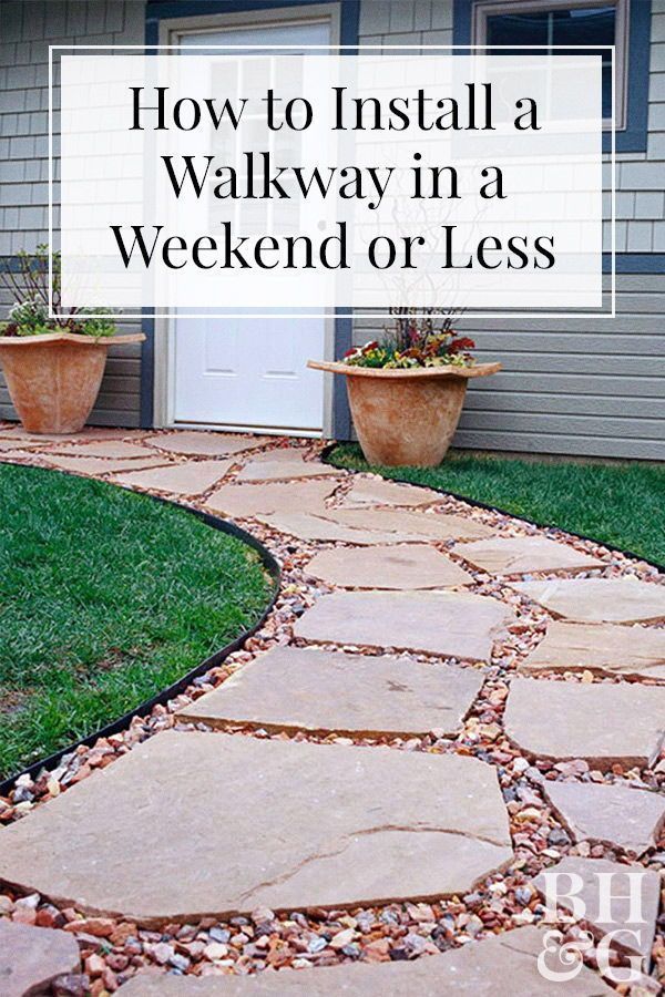 3 Walkway Designs You Can Easily Install Yourself -   diy Outdoor walkway