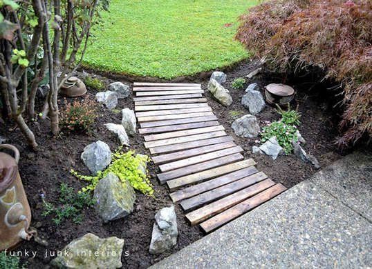 10 Affordable Landscaping Projects You Can DIY in a Day -   diy Outdoor walkway