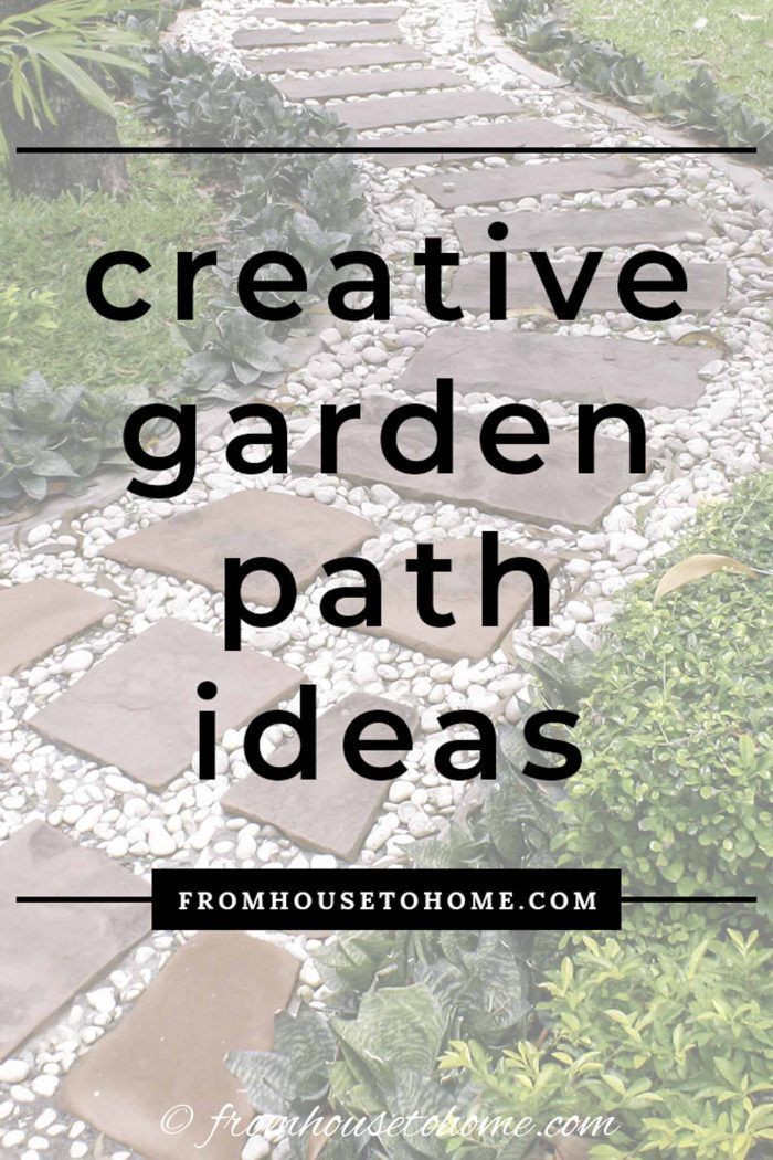 Garden Path Ideas: 10 Ways To Create A Beautiful Walkway - Gardening @ From House To Home -   diy Outdoor walkway