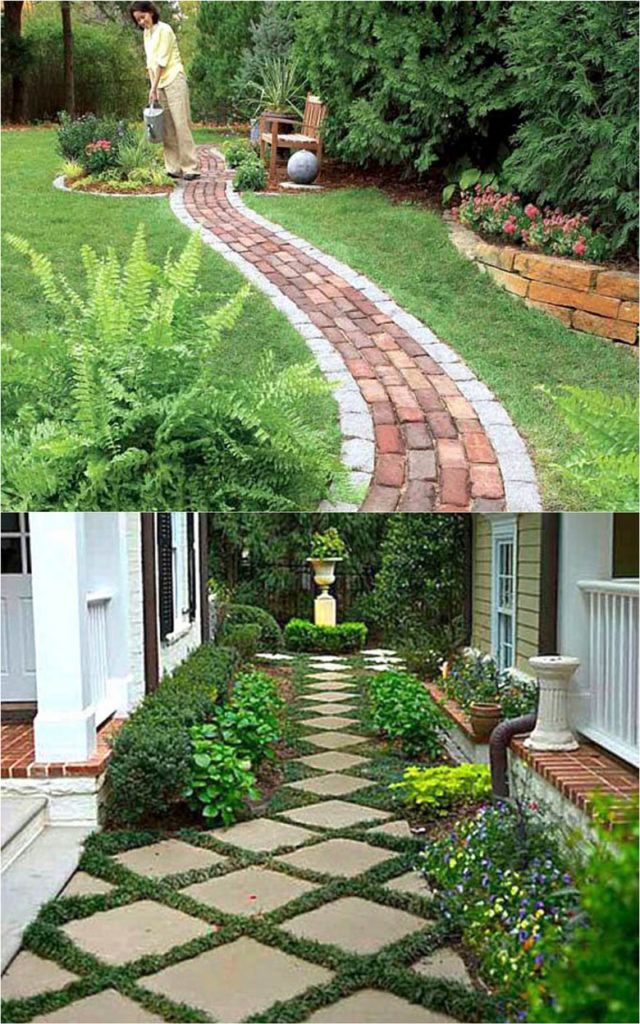 25 Most Beautiful DIY Garden Path Ideas -   diy Outdoor walkway