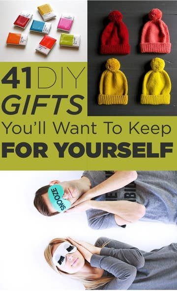 41 DIY Gifts You'll Want To Keep For Yourself -   diy Presents faceis