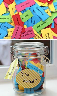 Ultimate summer activities lists and bored Jar lists -   diy Presents for children