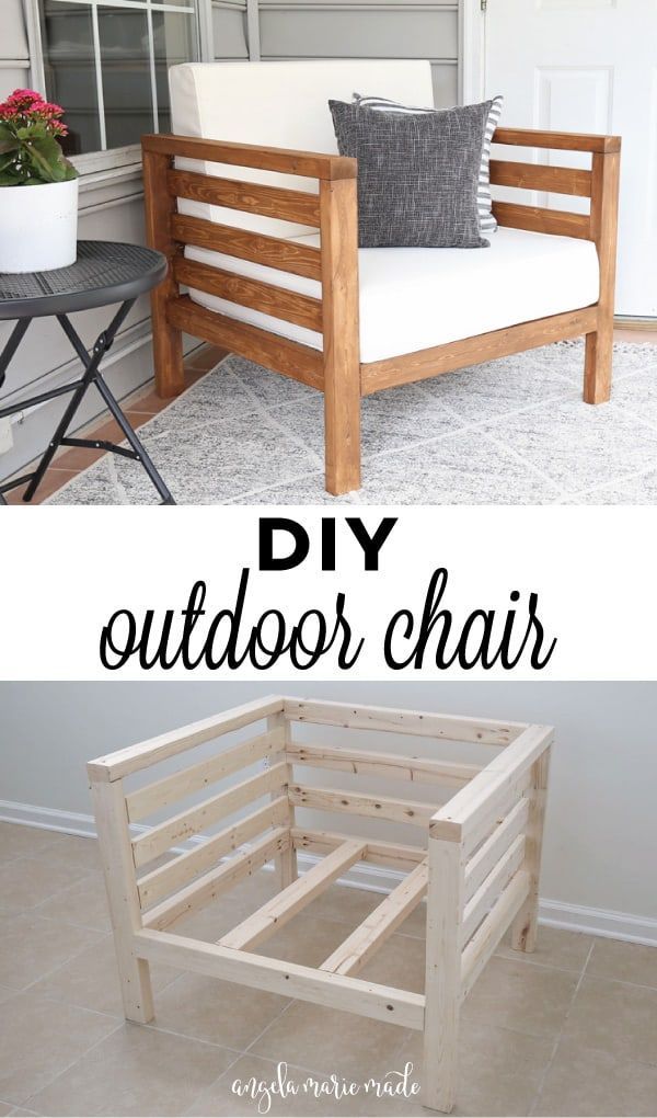 DIY Outdoor Chair -   diy Projects with wood