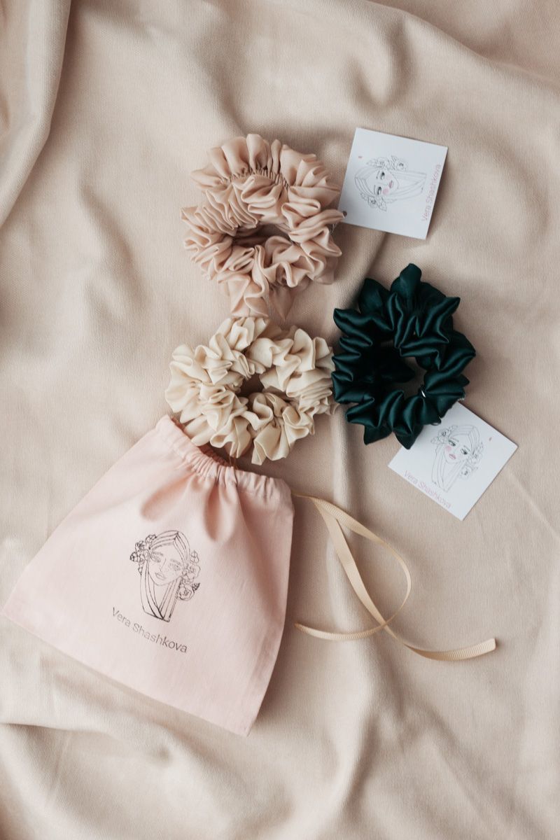 Scrunchie Bag - Pink | Home & Fleur -   diy Scrunchie packaging