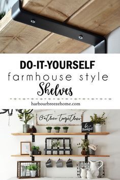 How to Make Fixer Upper Style Farmhouse Shelves -   diy Shelves rental