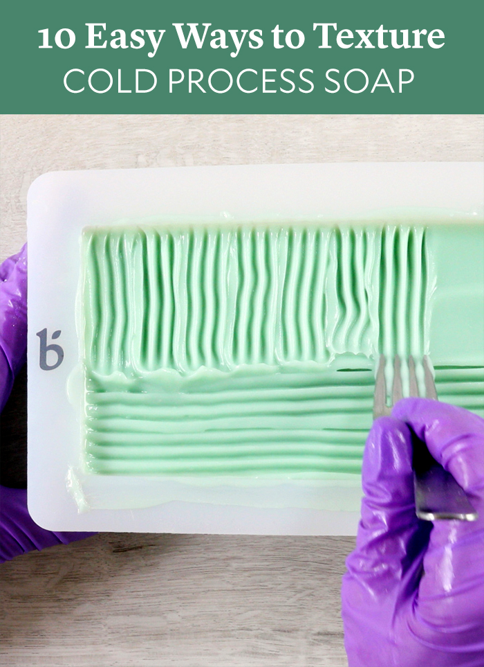 10 Easy Ways to Texture Cold Process Soap - Soap Queen -   diy Soap designs