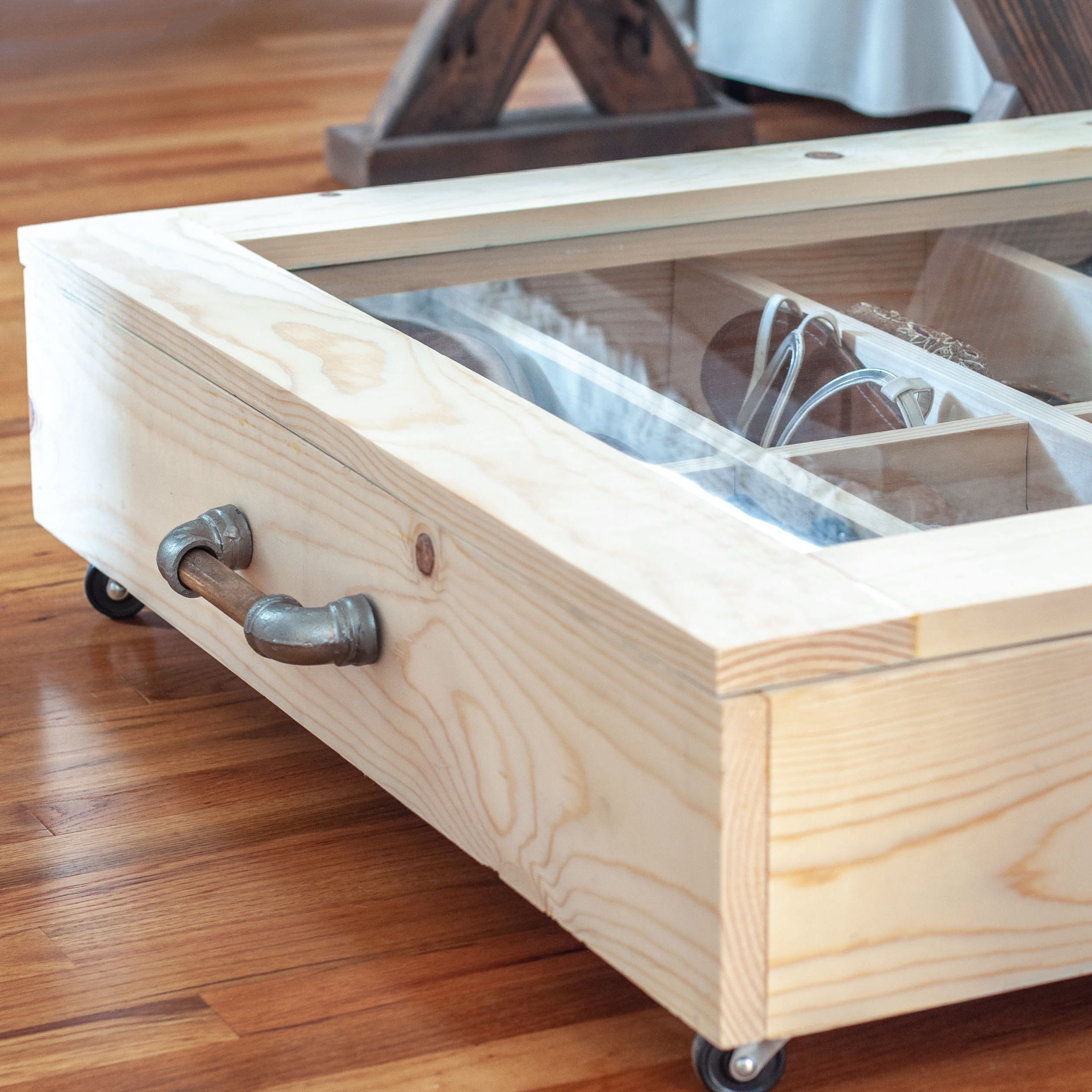 DIY Under bed Shoe Organizer -   diy Storage seat