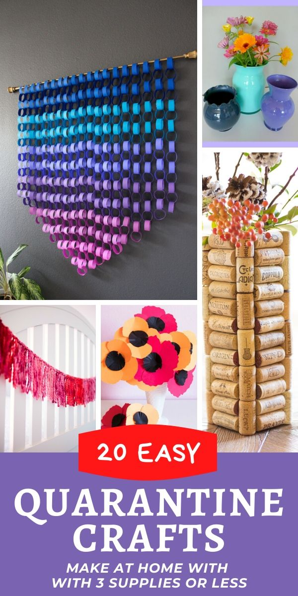 20 At-Home Quarantine Crafts for Adults -   diy To Do When Bored crafts