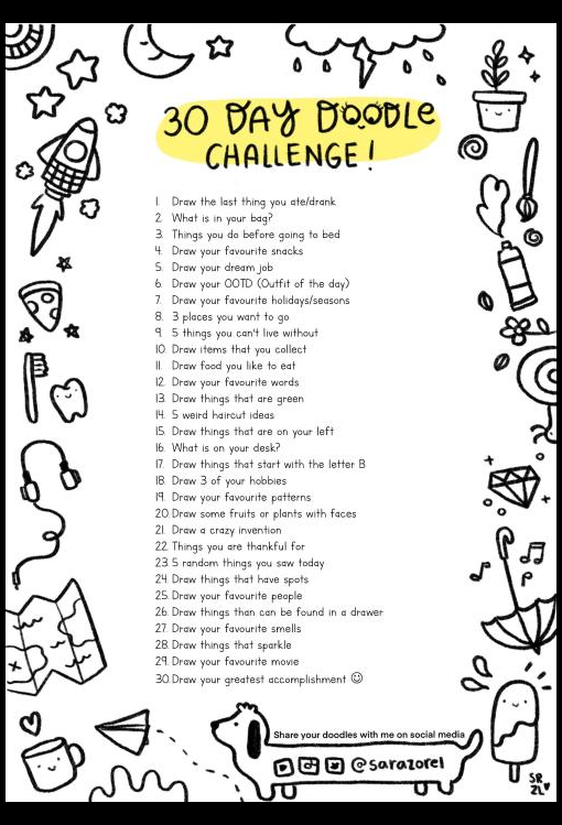 may drawing challenge -   diy To Do When Bored draw
