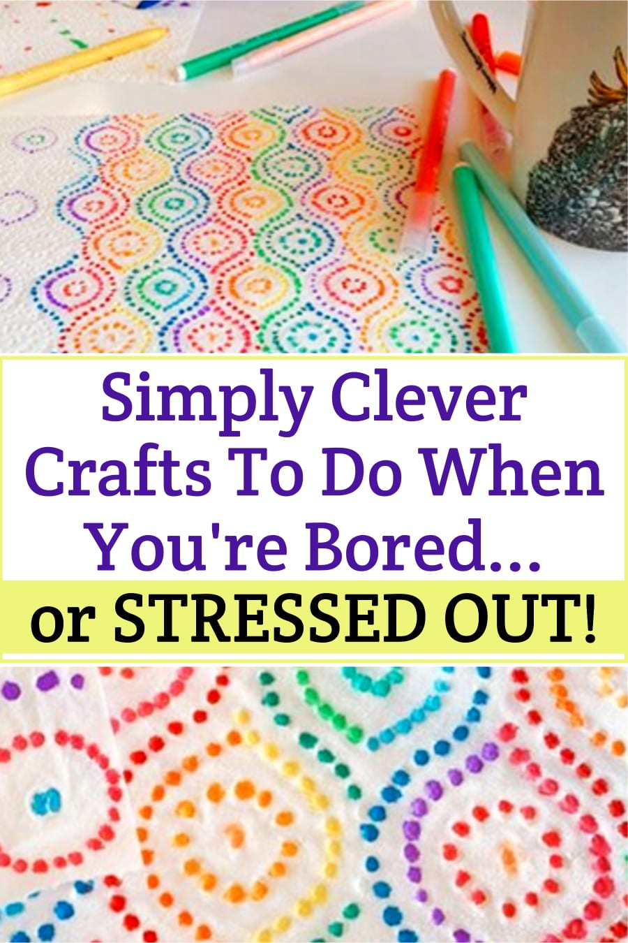 Clever Crafts To Do When You're Bored - Or STRESSED - Clever DIY Ideas -   diy To Do When Bored draw
