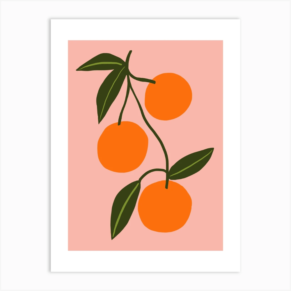 Orange Squeeze Art Print -   diy Tumblr art