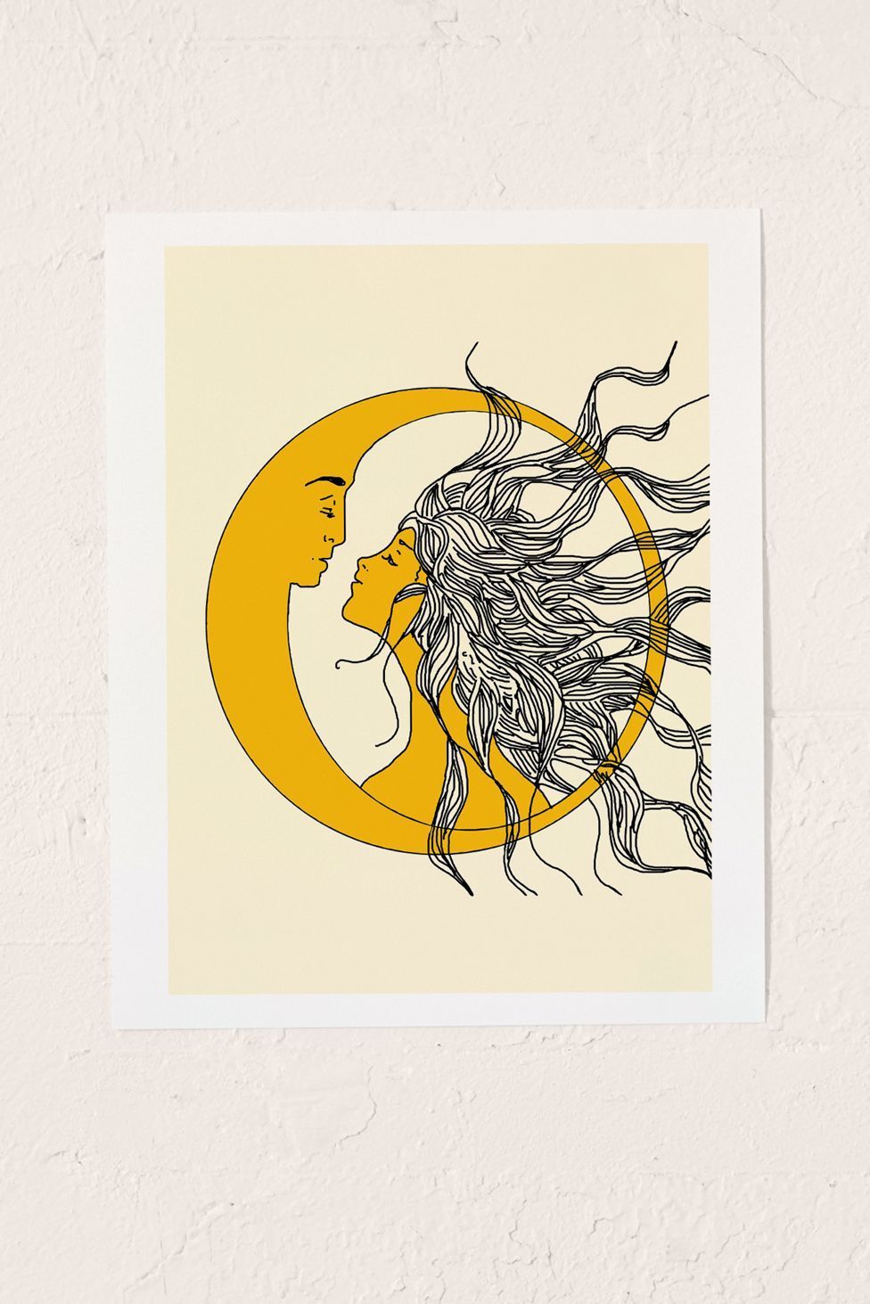 Nadja Sun And Moon Art Print -   diy Tumblr art