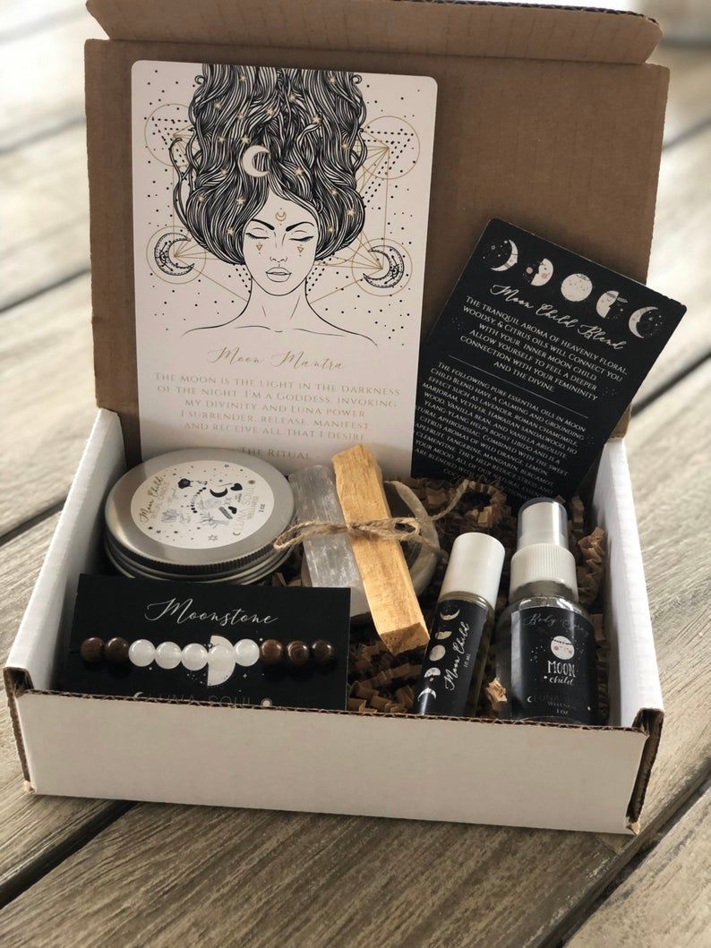 Goddess Moon Box Gift Set | Smudge Kit | Birthday Gift, Graduation Gift -   diy Tumblr gifts