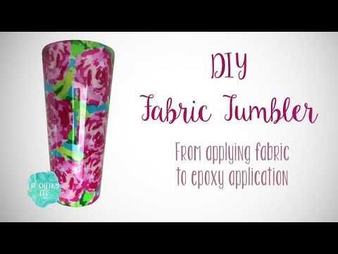 DIY Fabric Tumbler Tutorial -   diy Tumblr gifts