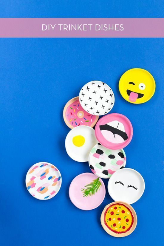 Make It: Modern & Colorful Trinket Dishes -   diy Tumblr gifts