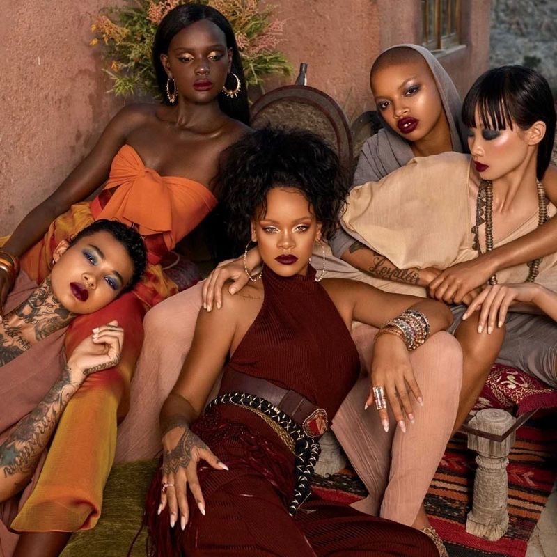 Rihanna Stuns in Fenty Beauty ‘Moroccan Spice' Palette -   fenty beauty Photoshoot