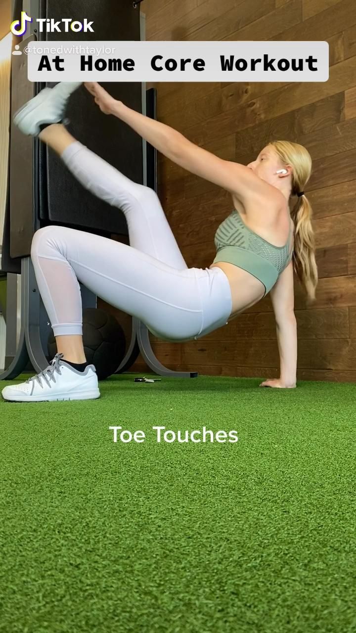 Toned With Taylor | At Home Core Workout -   fitness Challenge at home