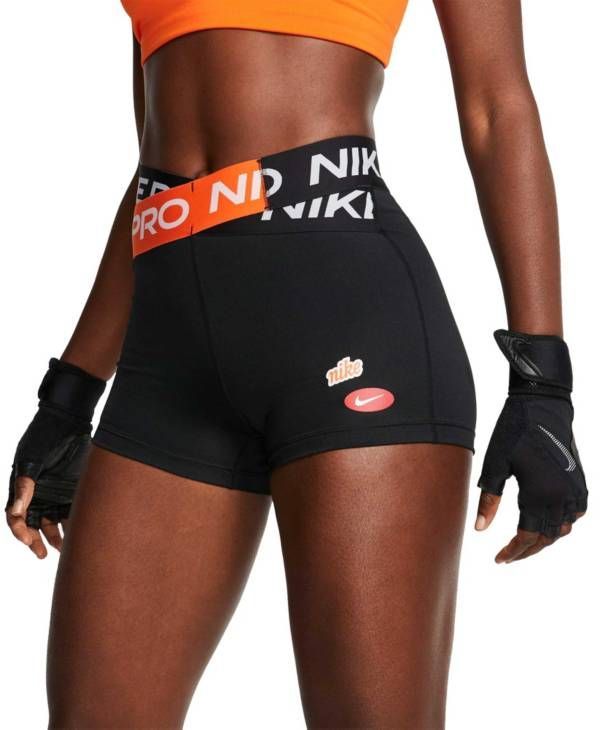 Nike Pro Women's Just Do It Icon Clash 3” Shorts -   fitness Fashion shorts