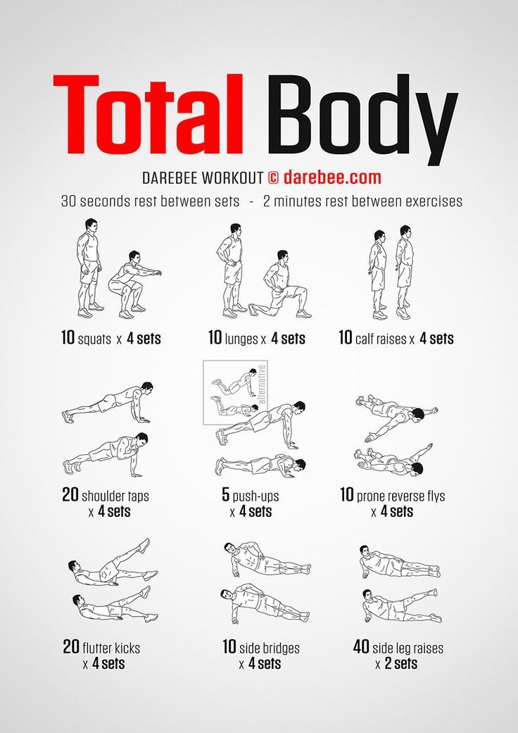 No-Equipment Total Body Workout -   fitness Routine for teens