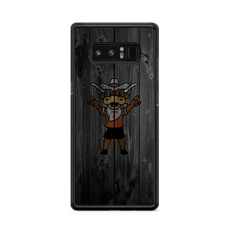 Texas Longhorns Bull Logo Dark Wood Wallpaper Samsung Galaxy Note 8 Case | Miloscase -   fitness Wallpaper samsung