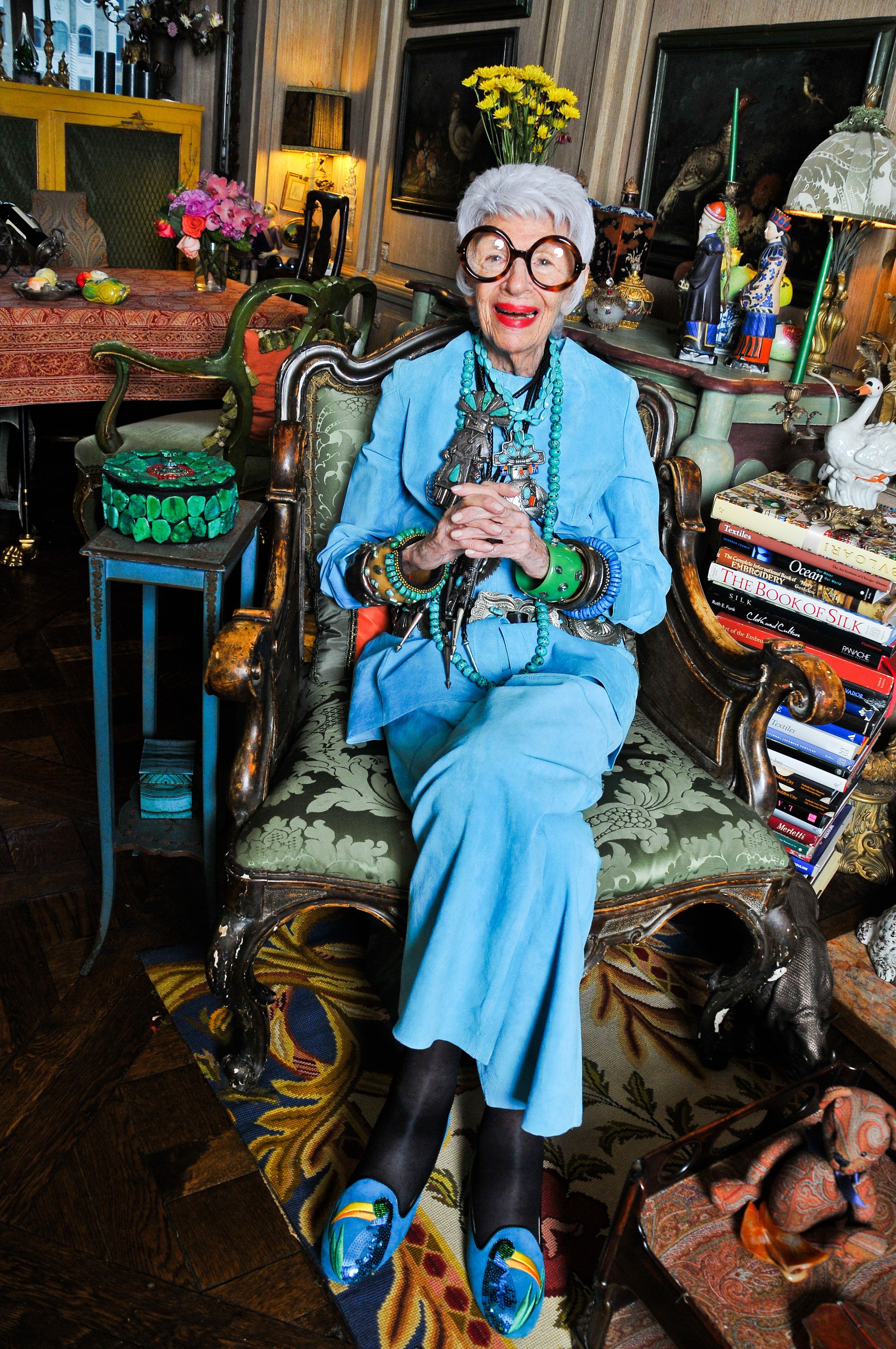 Fashion Icon Iris Apfel on Street Style: ‘Discipline Has Gone To Hell' -   style Icons eccentric