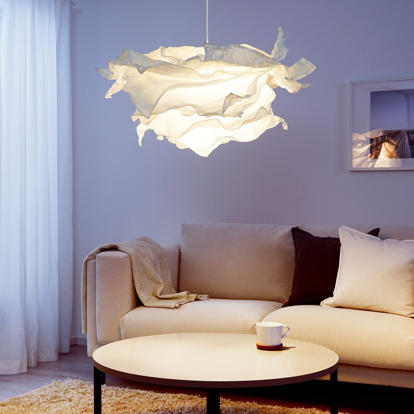 IKEA - KRUSNING Pendant lamp shade, White -   taklampa diy Lamp