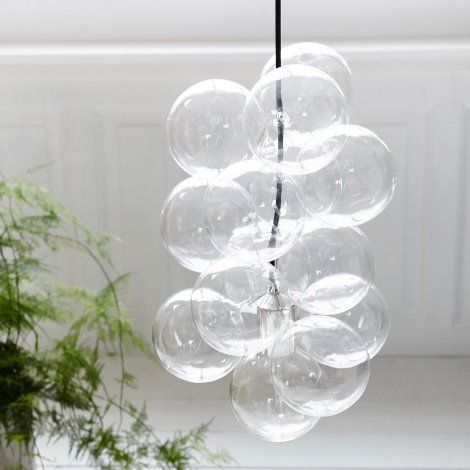 DIY pendant-12 glass balls -   taklampa diy Lamp