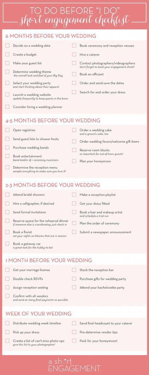 wedding Checklist downloadable