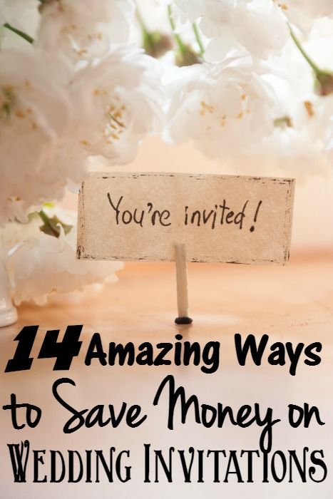 Cheap Wedding Invitations - 14 Ways to Save Money on Wedding Invites -   wedding Invites cheap